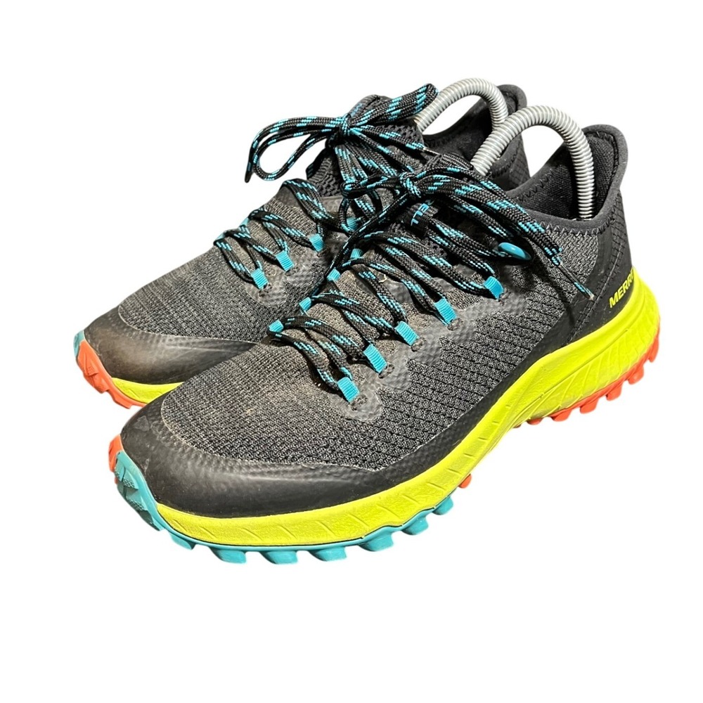Merrell Bravada Hiking Trail Running Shoes Womens 7 Black Neon‎ J034634 Rugged